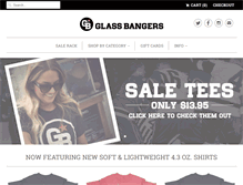 Tablet Screenshot of glassbangers.com